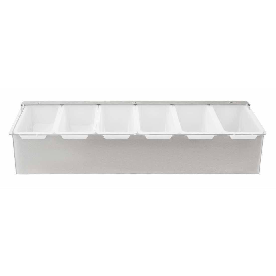 Olympia 6 Compartment Condiment Holder Stainless Steel