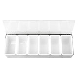 Olympia 6 Compartment Condiment Holder Stainless Steel