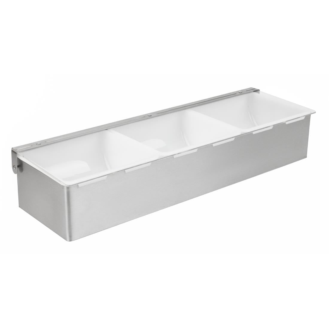 Olympia 3 Compartment Condiment Holder Stainless Steel