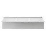 Olympia 3 Compartment Condiment Holder Stainless Steel