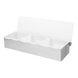 Olympia 3 Compartment Condiment Holder Stainless Steel
