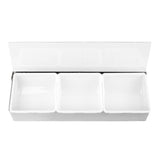 Olympia 3 Compartment Condiment Holder Stainless Steel
