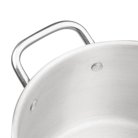 Vogue Aluminium Double Boiler Pan With Lid 24cm