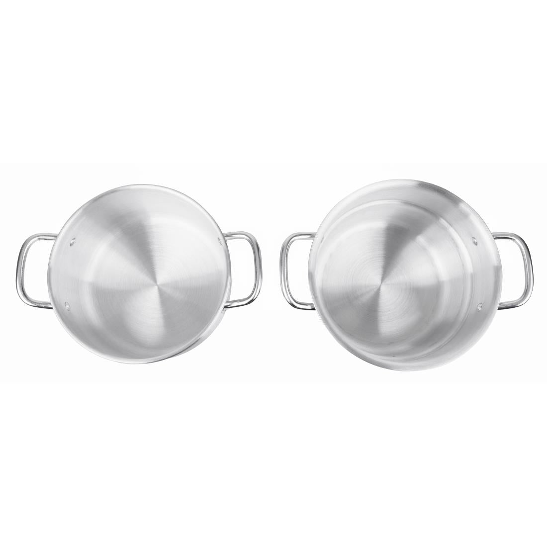 Vogue Aluminium Double Boiler Pan with Lid 24cm
