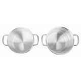 Vogue Aluminium Double Boiler Pan with Lid 24cm
