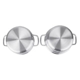 Vogue Aluminium Double Boiler Pan with Lid 24cm