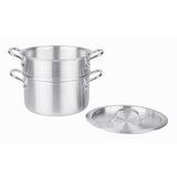 Vogue Aluminium Double Boiler Pan with Lid 24cm