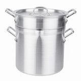Vogue Aluminium Double Boiler Pan with Lid 28cm