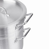 Vogue Aluminium Double Boiler Pan with Lid 28cm