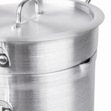 Vogue Aluminium Double Boiler Pan with Lid 28cm