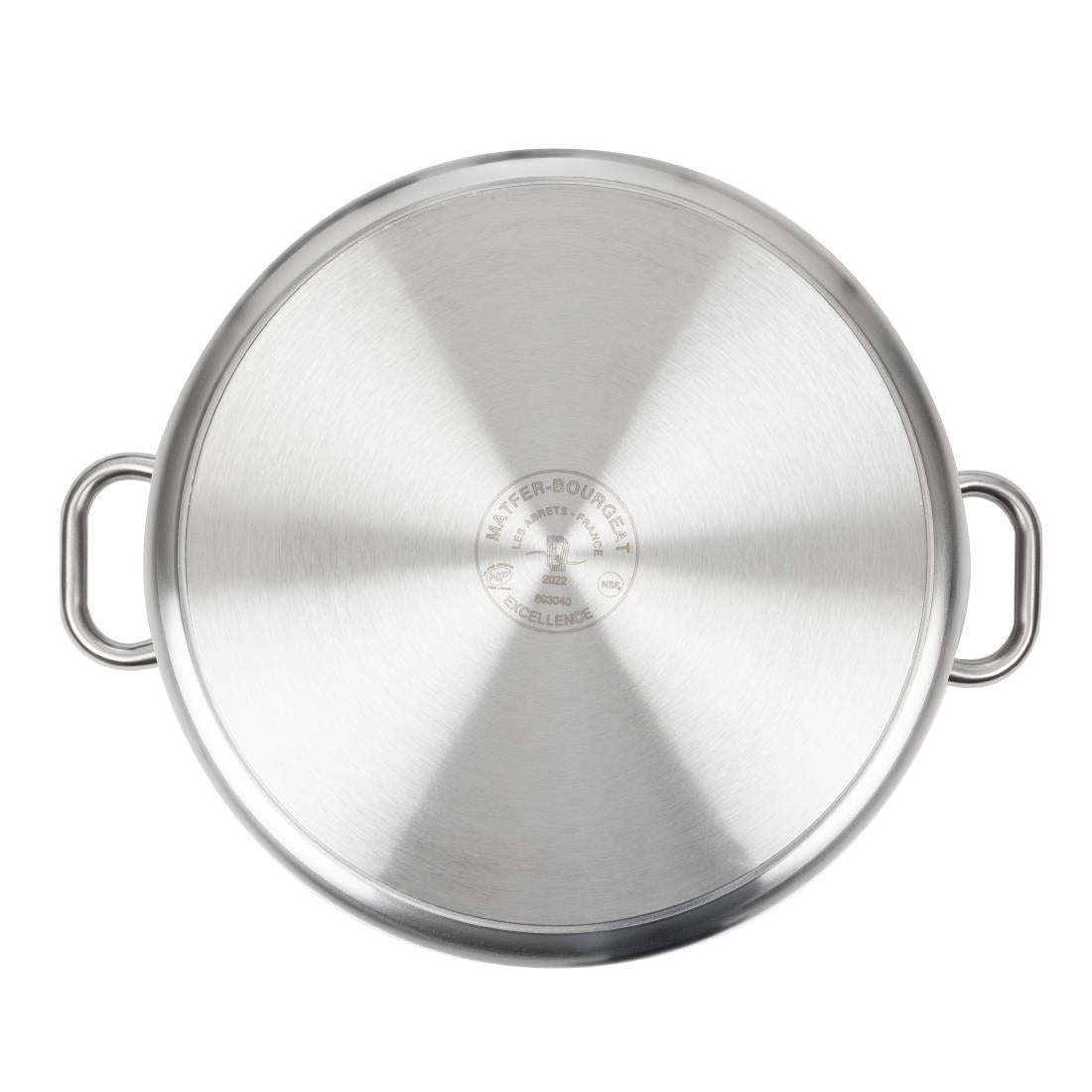 Matfer Bourgeat Excellence Stainless Steel Casserole Pan 40cm