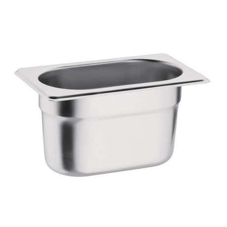 Vogue Durable 1/9 Stainless Steel Gastronorm Tray 100mm