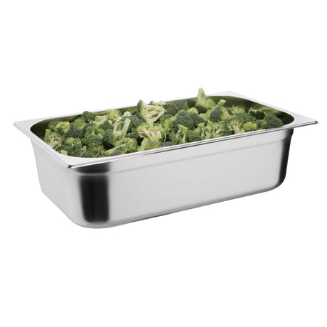 Vogue Stainless Steel 1/1 Gastronorm Tray 150mm