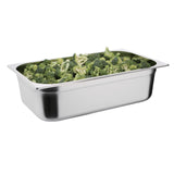 Vogue Stainless Steel 1/1 Gastronorm Pan 150mm