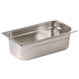 Vogue Stainless Steel Gastronorm Tray Set 5 x 1/3 & 1 x 1/2