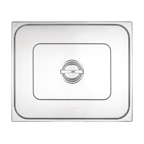 Vogue Stainless Steel 2/1 Gastronorm Lid