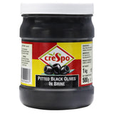 Crespo Pitted Black Olives 1kg (NDW 500g)