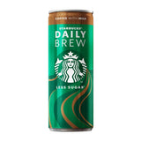 Starbucks Daily Brew Iced Coffee with Milk Cans 250ml (Pack of 12)