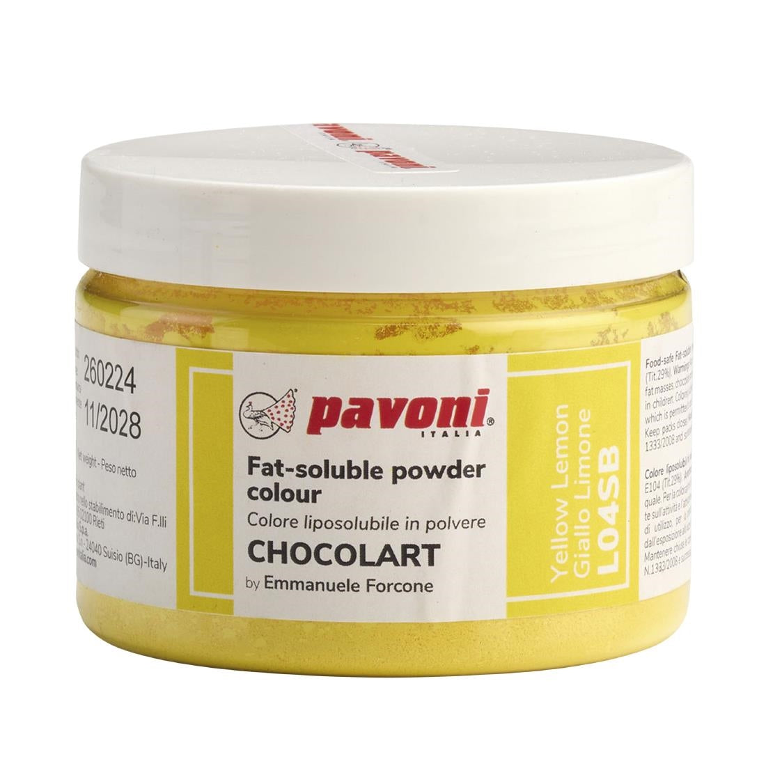 Pavoni Liposoluble Colours Lemon Yellow 40g