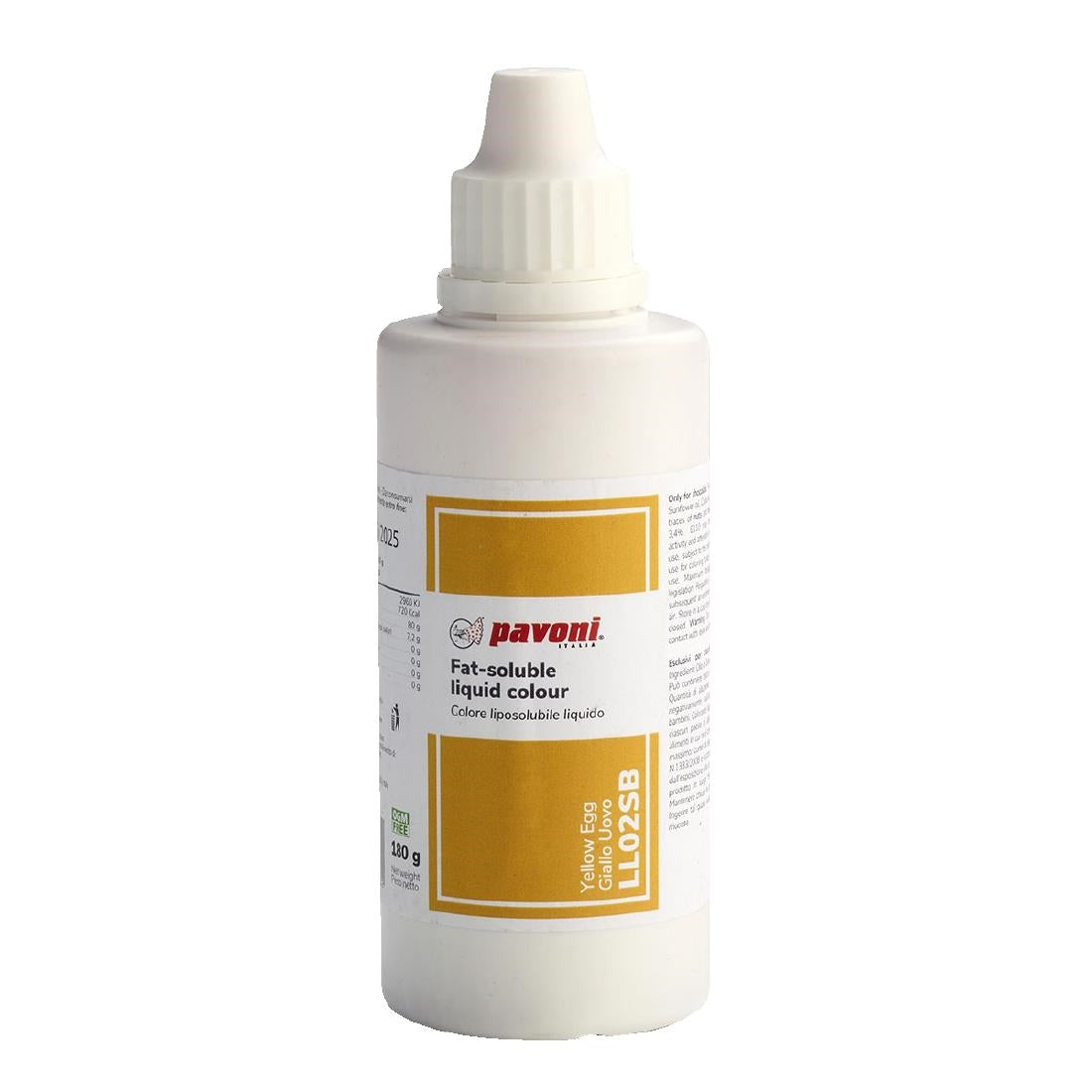 Pavoni Liposoluble Liquid Colours Egg Yellow 180g