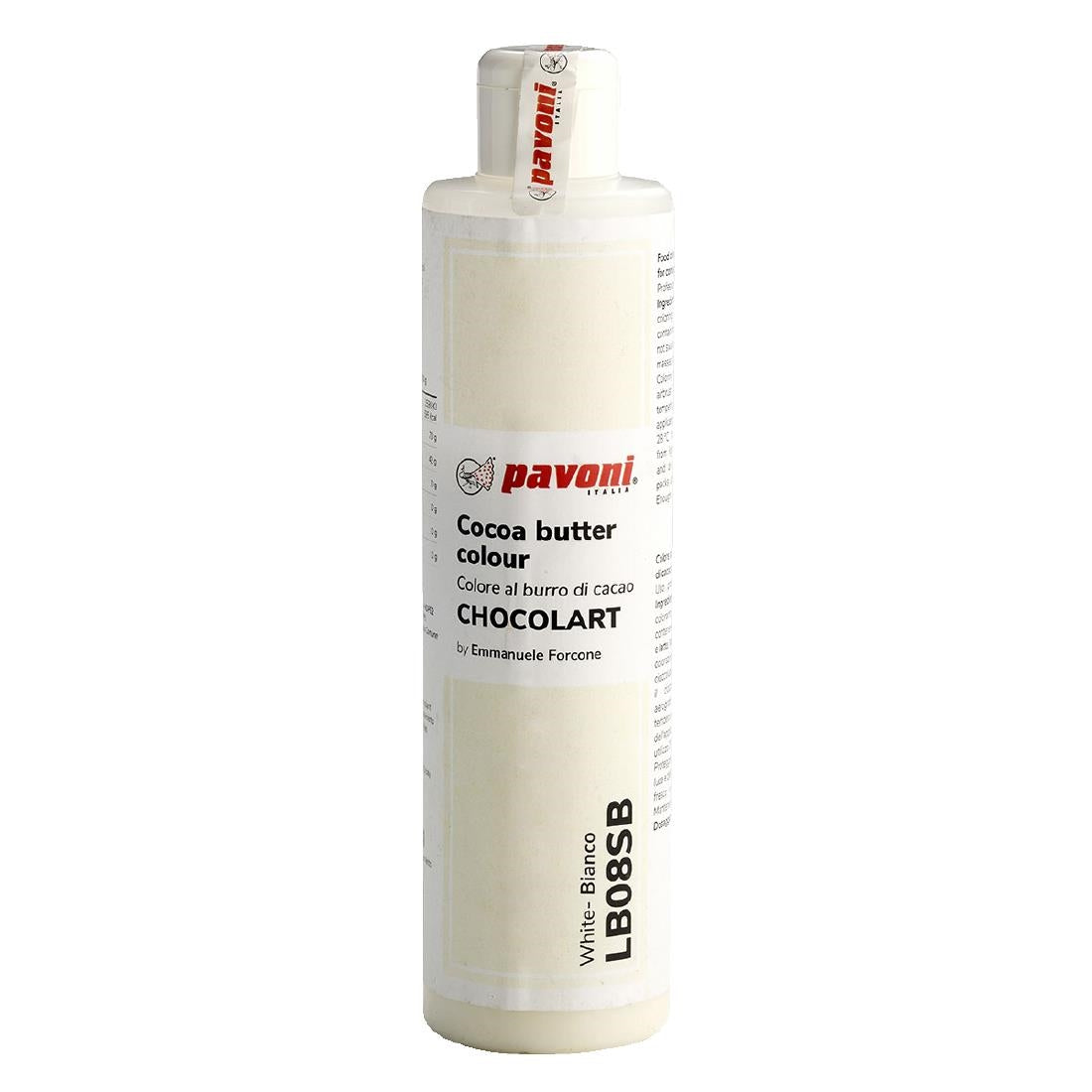 Pavoni White Coloured Cocoa Butter 200g