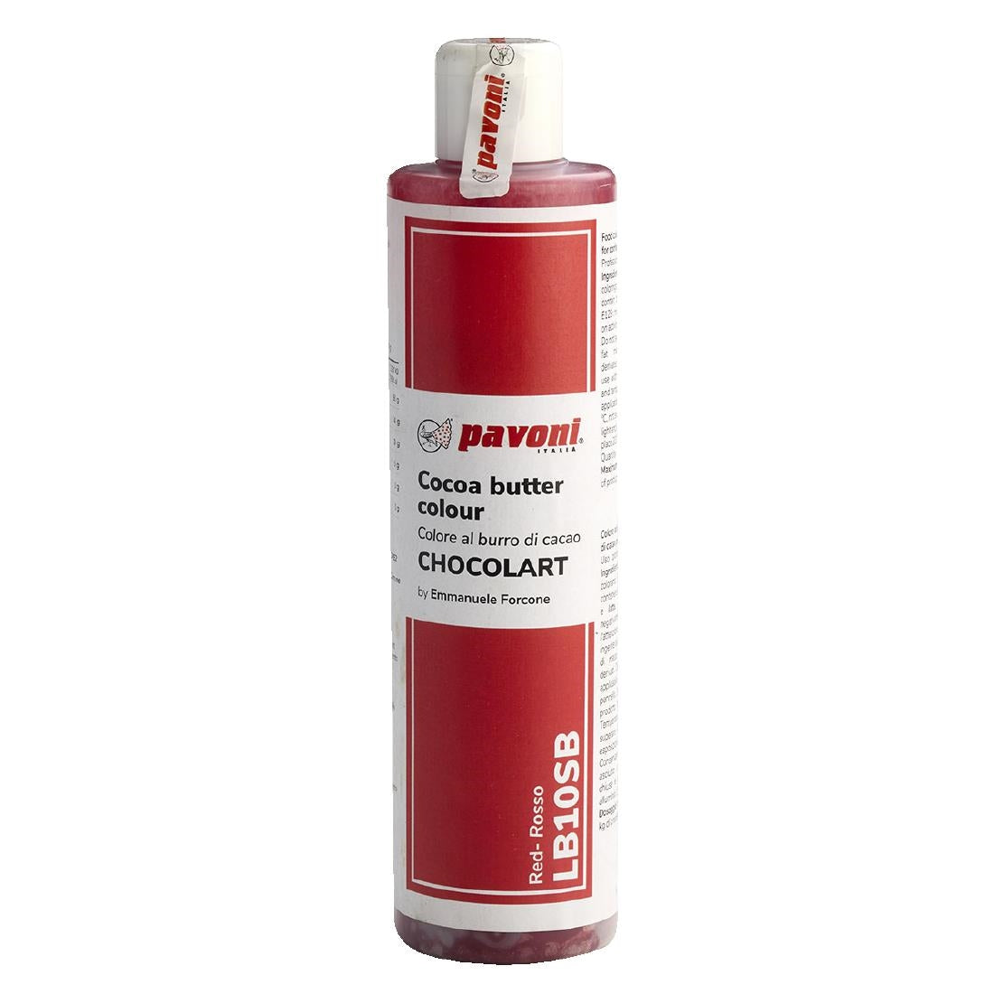 Pavoni Red Coloured Cocoa Butter 200g