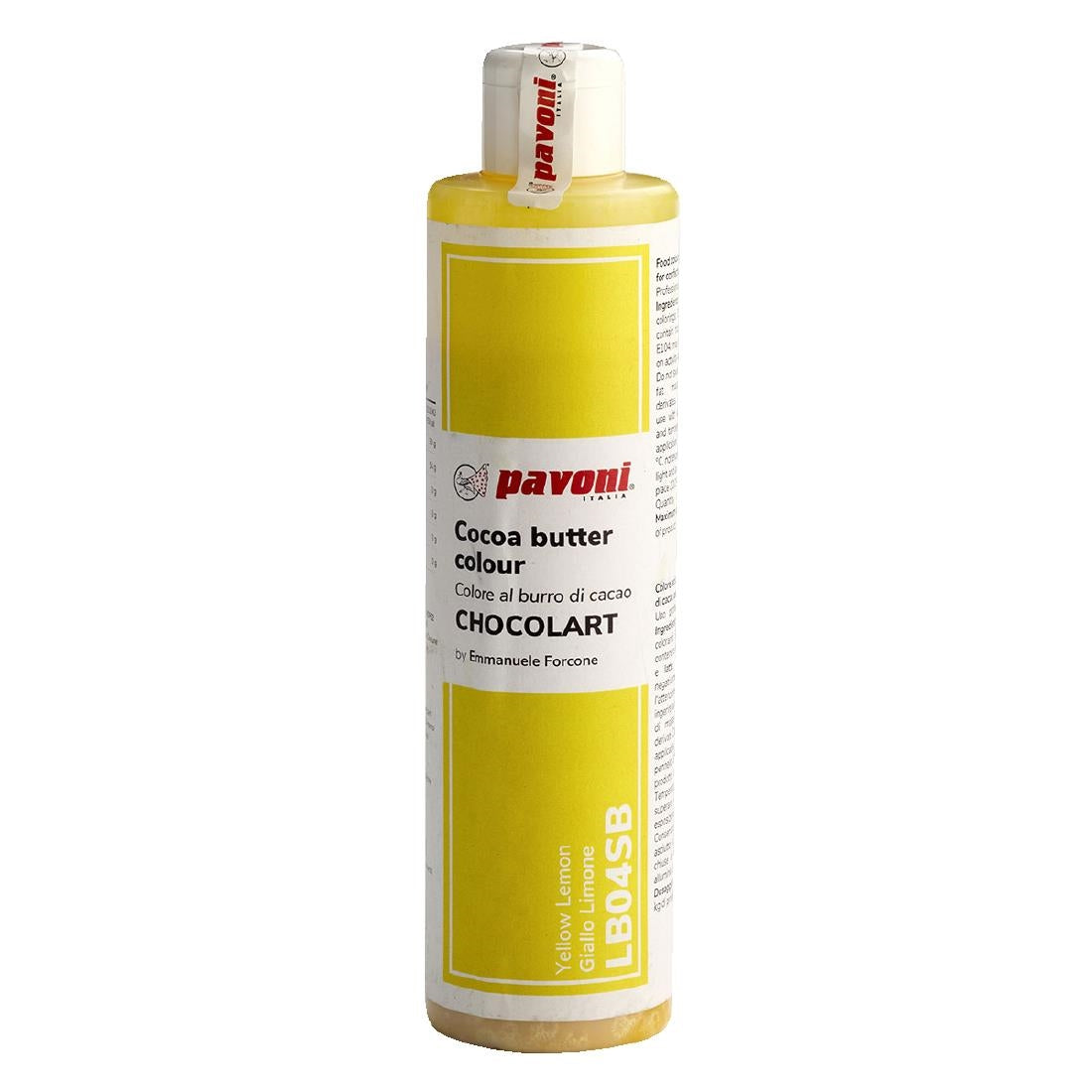 Pavoni Lemon Yellow Coloured Cocoa Butter 200g