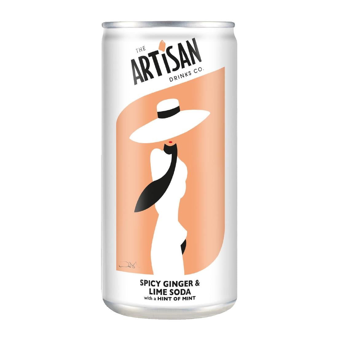 Artisan Drinks Spicy Ginger & Lime Soda Cans 250ml (12 pack)