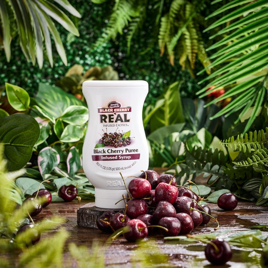 Re'al Black Cherry Puree Infused Syrup 500ml