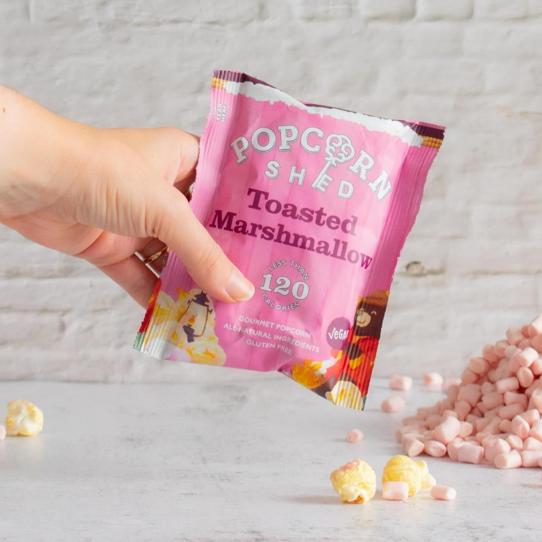 Popcorn Shed Toasted Marshmallow Popcorn Snack Pack 24g (16 Pack)
