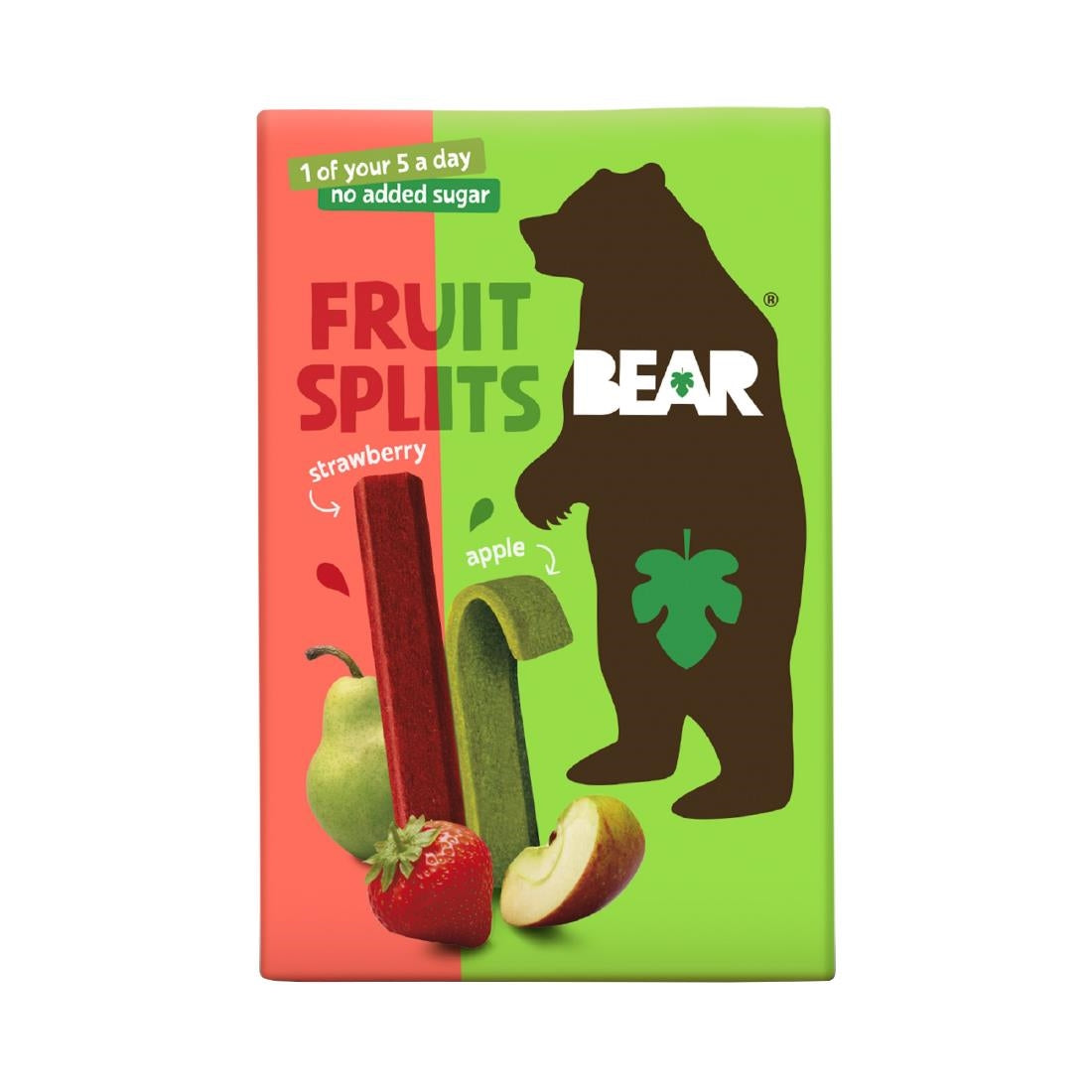 BEAR Fruit Splits Strawberry & Apple 20g 8x5 (40 Pack)
