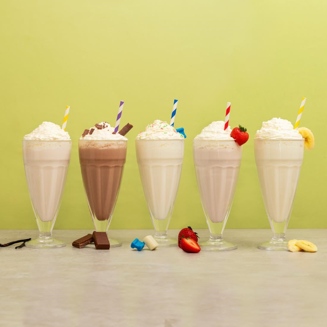 Dinoshakes Sugar Free Banana Milkshake Mix 1Ltr