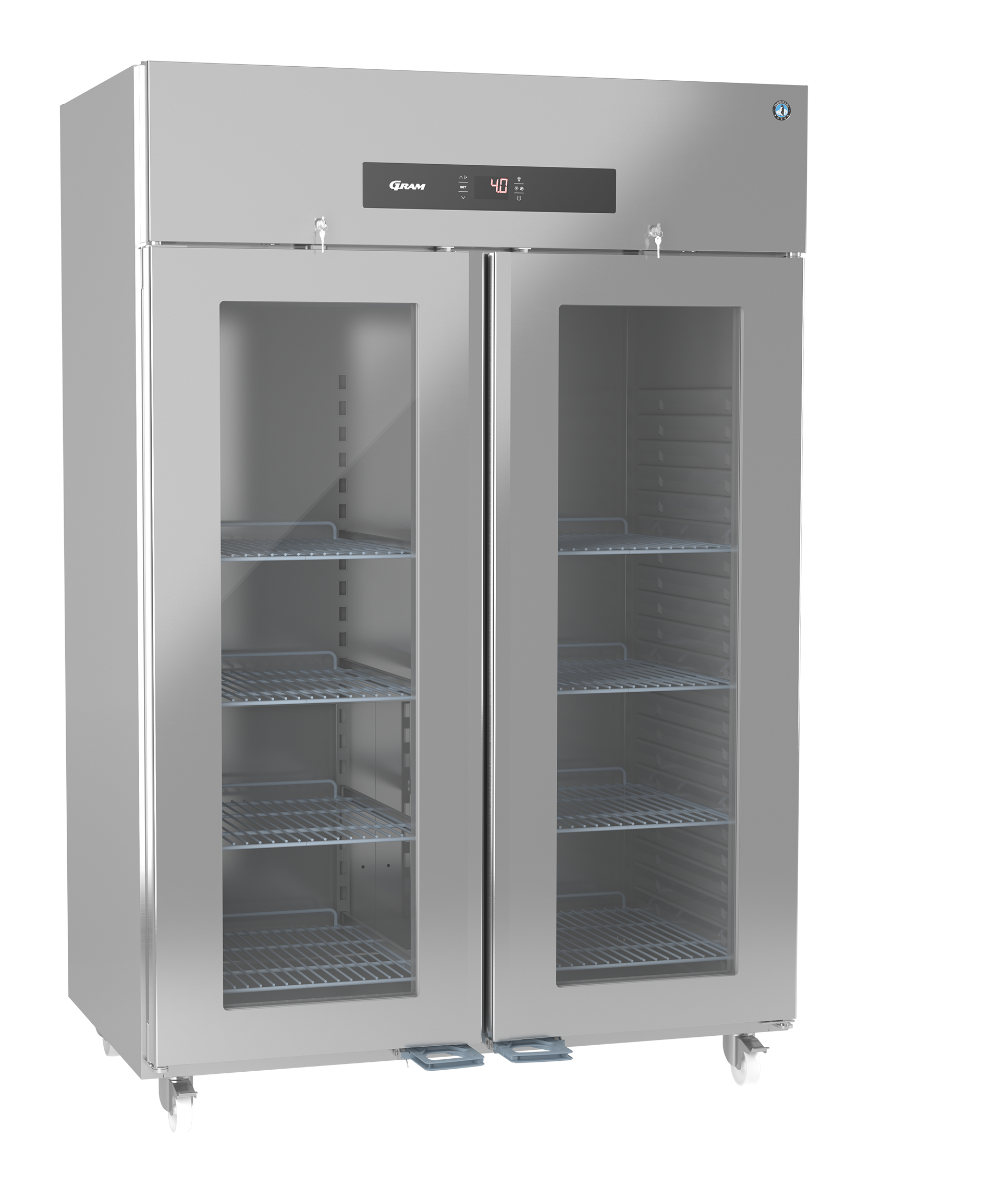 Hoshizaki Premier KG 140 C U Glass Double Door Stainless Steel Upright Display Refrigerator  1400 Litres