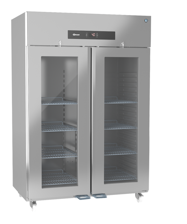 Hoshizaki Premier KG 140 C U Glass Double Door Stainless Steel Upright Display Refrigerator  1400 Litres