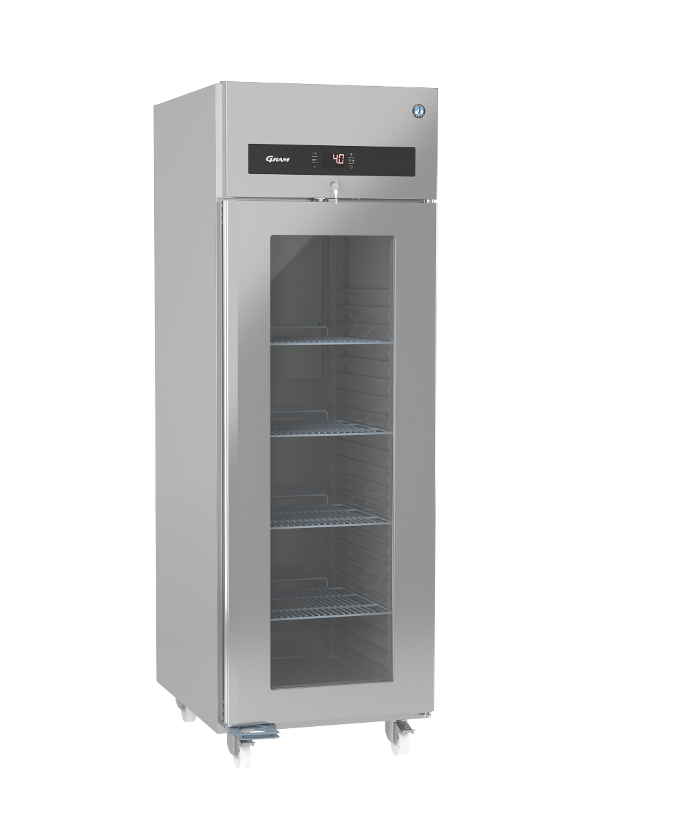 Hoshizaki Premier KG 70 C DR U Glass Single Door Stainless Steel Upright Display Refrigerator  700 Litres