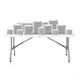 Bolero Rectangular Centre Folding Table 6ft White