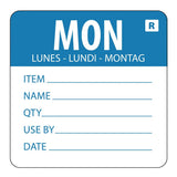 Hygiplas Removable Day of the Week Labels Monday (500 Pack)