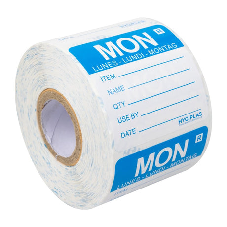 Hygiplas Removable Day of the Week Labels Monday (500 Pack)