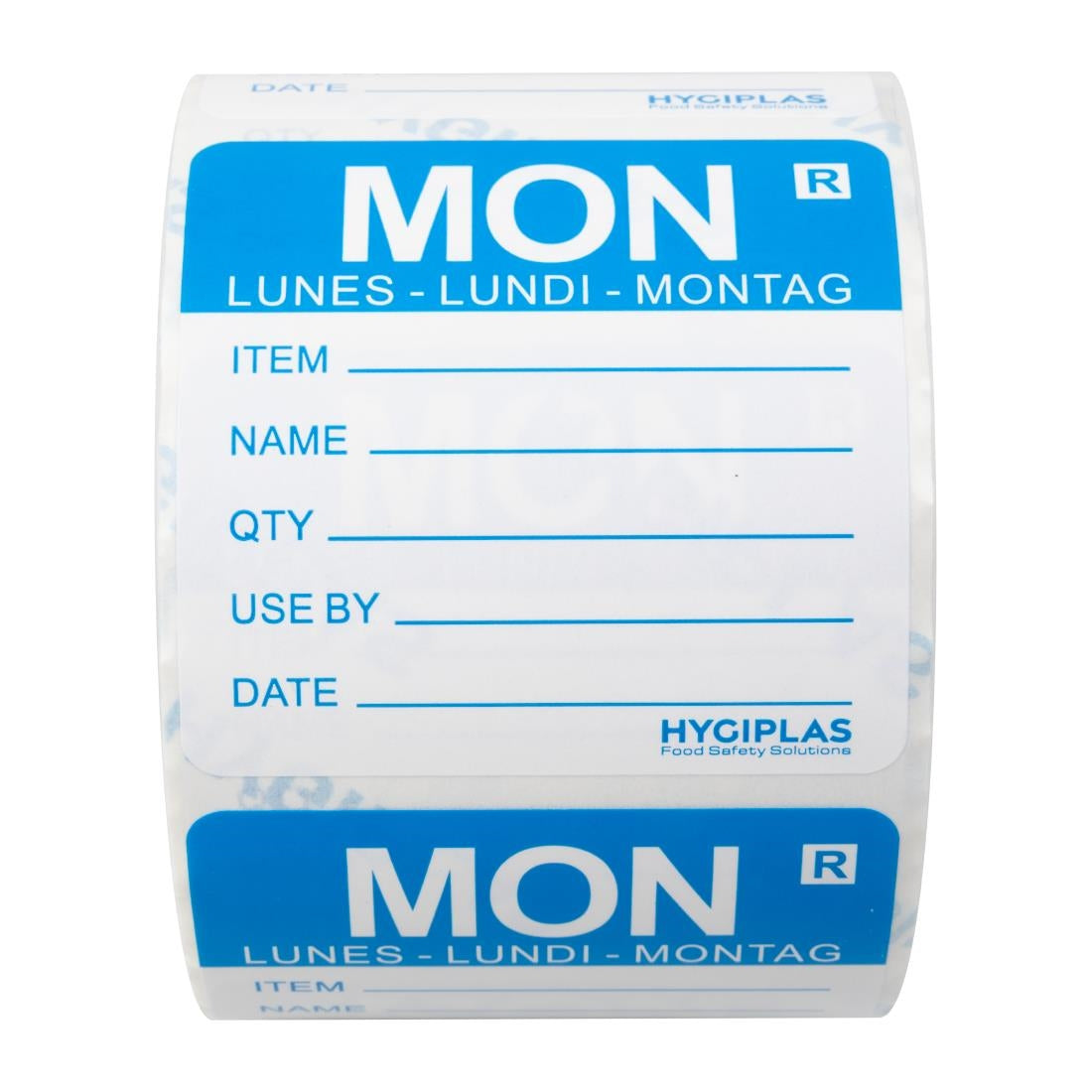 Hygiplas Removable Day of the Week Labels Monday (500 Pack)