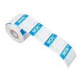 Hygiplas Removable Day of the Week Labels Monday (500 Pack)