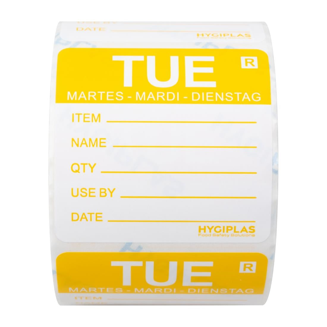 Hygiplas Removable Day of the Week Labels Tuesday (500 Pack)