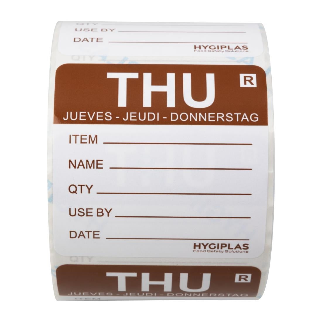 Hygiplas Removable Day of the Week Labels Thursday (500 Pack)