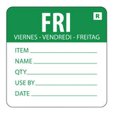 Hygiplas Removable Day of the Week Labels Friday (500 Pack)