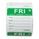 Hygiplas Removable Day of the Week Labels Friday (500 Pack)