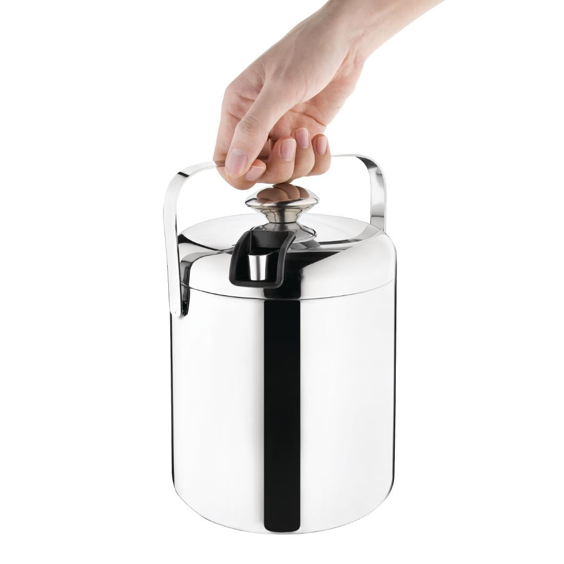 Olympia Ice Bucket with Lid & Tongs 1.23Ltr