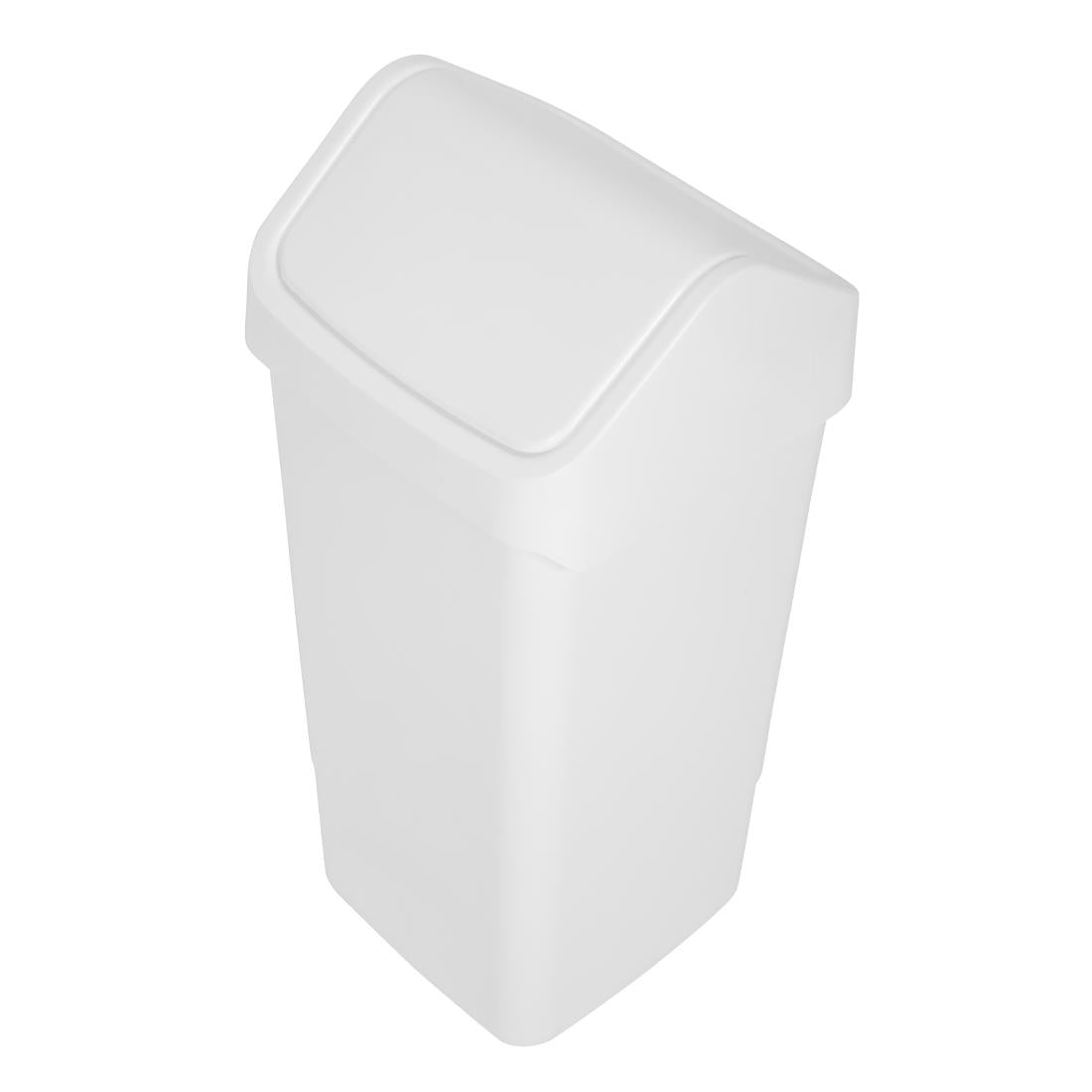 SYR Lucy Swing Top Bin White 50Ltr