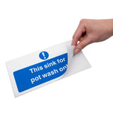 Vogue This Sink For Pot Wash Only Sign