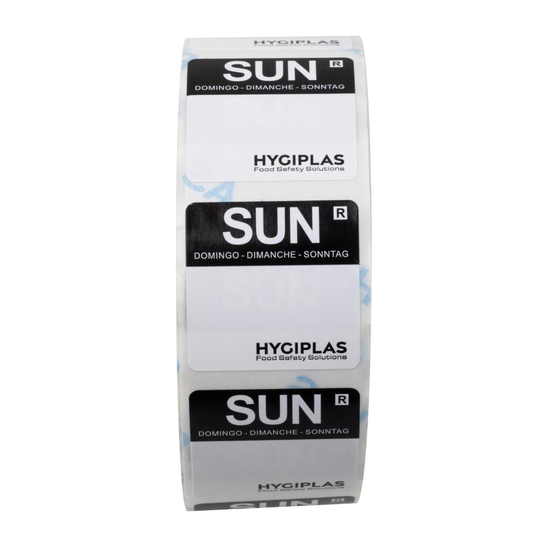 Hygiplas Removable Colour Coded Food Labels Sunday (1000 Pack)