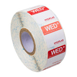 Hygiplas Removable Colour Coded Food Labels Wednesday (1000 Pack)