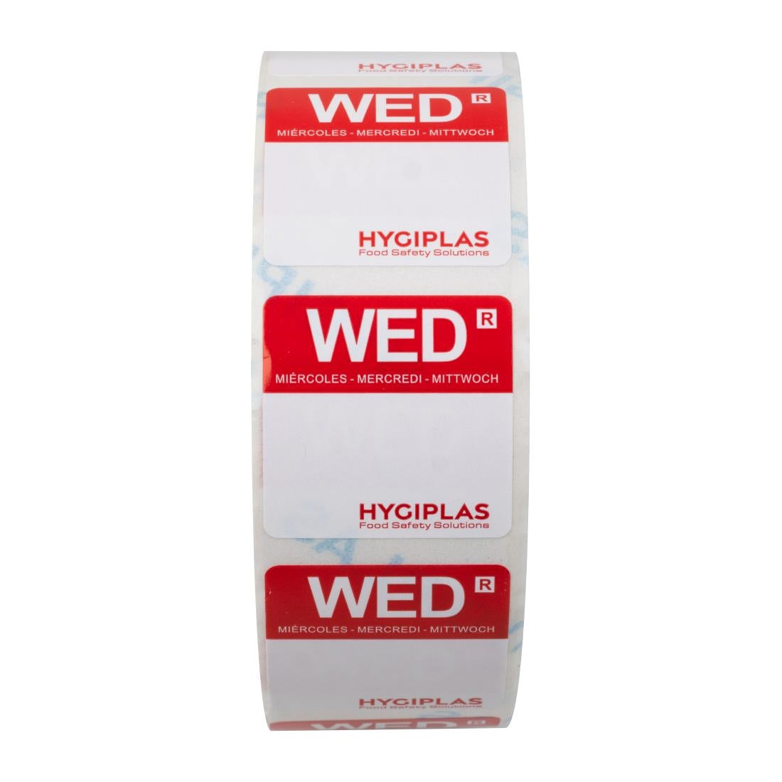 Hygiplas Removable Colour Coded Food Labels Wednesday (1000 Pack)